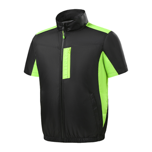 Veste de construction d'été T-Shirt rechargeable Air Condition Work Clothes Fan Cool Outer Wear avec fermeture à glissière pour hommes femmes - Product Image 4