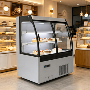 Réfrigérateur à viande haut <span class=keywords><strong>de</strong></span> gamme pour <span class=keywords><strong>boucherie</strong></span>, vitrine en verre, supermarché moderne, <span class=keywords><strong>prix</strong></span> d'usine professionnel - Product Image 1