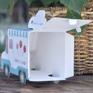 Düğün Hediyesi Geri Dönüştürülebilir Şık Karton Şekerleme Market Arabası Ambalaj Dosyaları Kutuları Jöle Şeker Bebek Maması - Product Image 3