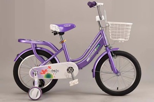 Vélo à une vitesse en acier <span class=keywords><strong>pour</strong></span> filles avec frein et roues stabilisatrices <span class=keywords><strong>pour</strong></span> les enfants de 3 à 10 ans - Product Image 4