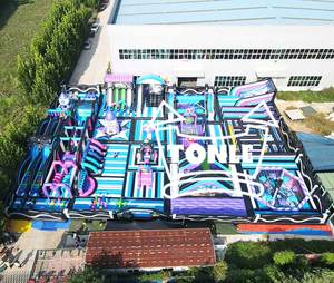 Tuỳ Chỉnh Trẻ Em Sân Chơi Trò Chơi Inflatable Theme Park Bouncy Castle Để Bán - Product Image 2