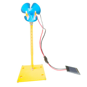 Mini ventilador solar, modelo de juguete científico, Kit educativo para niños, experimento de bricolaje de plástico, forma geométrica, Control Manual, 4-6 años - Product Image 5