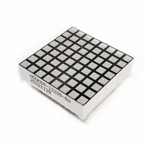 HOUKEM 12288 AW white square led matrix 8x8 common cathode led dot matrix display 3.0mm