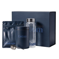Ensemble personnalisé de bouteille shaker, boîte à poudre protéinée, cuillère en acier inoxydable avec emballage premium pour les compléments nutritionnels