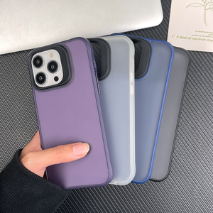Premium traslucido opachi opachi pz morbido TPU rivestimento in gomma antiurto antiurto custodia per telefono cellulare per <span class=keywords><strong>iPhone</strong></span> <span class=keywords><strong>14</strong></span> 15 16 Pro - Product Image 6