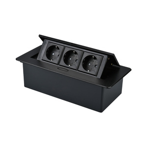 Tomacorriente Universal Oculto para Mesa, <span class=keywords><strong>Enchufe</strong></span> Emergente para Escritorio, Caja de Conexión <span class=keywords><strong>con</strong></span> Puerto <span class=keywords><strong>USB</strong></span>-C para Carga y Datos Multimedia - Product Image 3