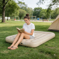 Lit gonflable portable sur mesure de plusieurs tailles pour l'intérieur et l'extérieur, matelas gonflable pour le camping avec pompe intégrée