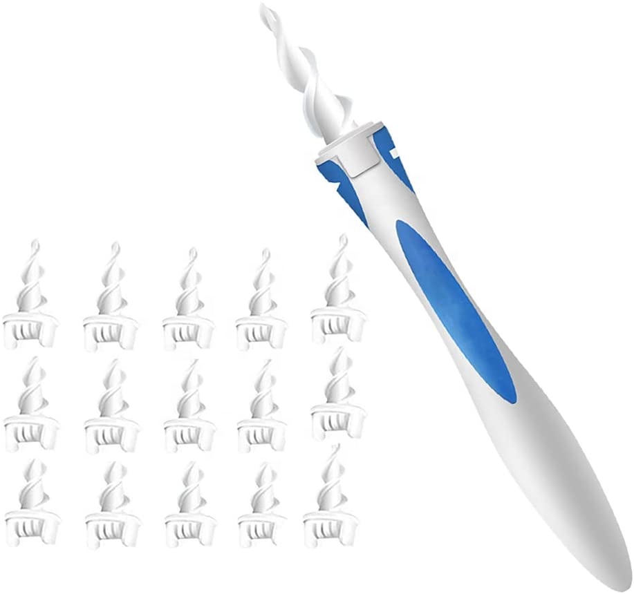 Инструмент для удаления ушного воска, 16 шт., ушной очиститель с мягкими сменными наконечниками