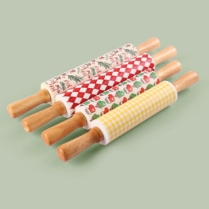 Công cụ Làm Bánh Bột lăn nướng công cụ cho mì ống bánh <span class=keywords><strong>pizza</strong></span> Bánh Mì Bánh Ngọt giáng sinh bằng gỗ cán <span class=keywords><strong>Pin</strong></span> - Product Image 2