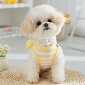 Vestiti per animali domestici di nuovo arrivo vestiti per <span class=keywords><strong>cani</strong></span> a righe con borsa a tracolla Outdoor - Product Image 6