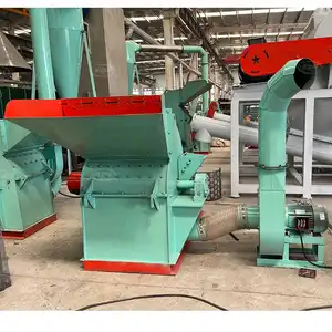 Malaysia with cyclone shredder sawdust log wood chipper cutter diesel engine electrical wood crusher machine