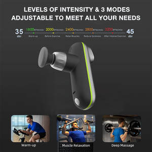 Pistola de masaje de percusión de tejido profundo PRO, <span class=keywords><strong>Mini</strong></span> pistola de masaje de percusión con calor, refrigeración, frío y caliente, Fascia, muscular - Product Image 2