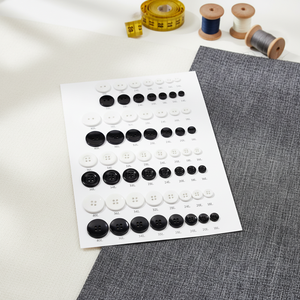 Perles <span class=keywords><strong>bouton</strong></span>-pression en plastique ABS plaqué, rondes, noires et blanches, écologiques, à dos plat, haute brillance, résistantes à l'usure et <span class=keywords><strong>anti</strong></span>-décoloration, vente en gros - Product Image 4