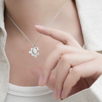 Colliers en argent sterling 925 plaqué or 9k 14k 18k avec diamants de laboratoire, design personnalisé tendance pour couples, pour un usage quotidien ou en cadeau