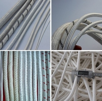 Corde de barge en plastique de ficelle de corde d'évier en nylon de polyester de couleur blanche résistante élevée pour le navire d'expédition