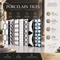 Carrelage en porcelaine pleine masse 600x1200mm à motif découpé au jet d'eau, design de luxe pour sols et murs d'hôtels et villas