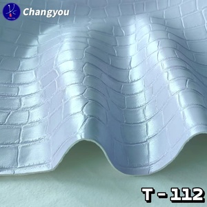 T-112 친환경 악어 패턴 PU 합성 가죽 인조 가죽 색상 닦아 가방 신발 소파 의류 가구 - Product Image 3