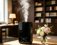 Diffuseur intelligent, fabriqué en plastique, peut servir de montre et de décoration, adapté aux lieux haut de gamme de grande envergure.