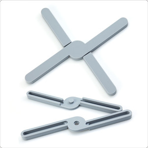 Tapis de cuisine en silicone en forme de croix, 22 cm, pliable, résistant à la chaleur, antidérapant, pour une utilisation en cuisine - Product Image 2