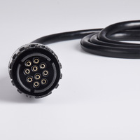 Cable adaptador OBD2 de 30 cm de longitud, de 16 pines hembra a 10 pines, para conexión de motocicleta