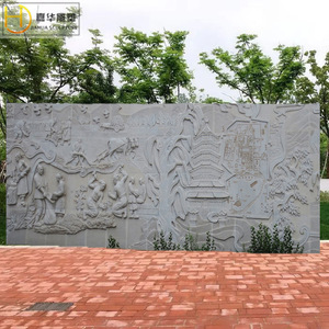 Escultura en relieve de piedra Jiahua, figuras históricas del Ejército de la Octava Vía, Ejército Rojo, Guerra de Resistencia contra Japón - Product Image 2