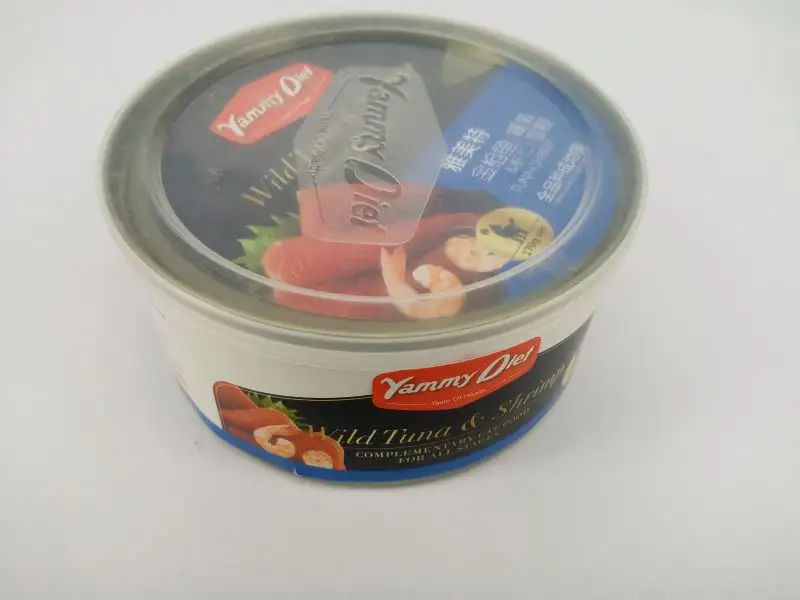 Healthy Tasty Human Grade Canned Chicken Fish Cob Tuna Shrimp Chunks in Gravy Cat Wet Food Snack Pet Suppliers for Dogs Everyday