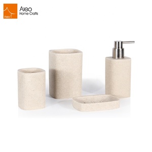 <span class=keywords><strong>Para</strong></span> Oriente Medio de la India y el Pakistán polyresin piedra arenisca <span class=keywords><strong>accesorios</strong></span> de <span class=keywords><strong>baño</strong></span> cepillo de dientes 4 unids conjunto - Product Image 1