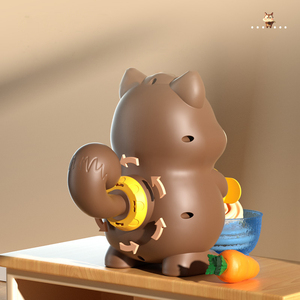 Phim Hoạt Hình Vui DIY Bột Chơi Thiết Lập <span class=keywords><strong>Playdough</strong></span> Đất Sét Đồ Chơi Sóc Màu Bùn Mì Máy Màu Chơi Bột Đồ Chơi Cho Trẻ Em - Product Image 3