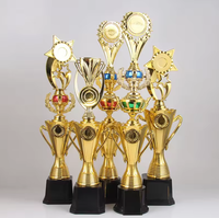 2024 nouvelle arrivée conception cinq étoiles fleur trophée tasse 56 pouces haute qualité plaqué or trophée prix