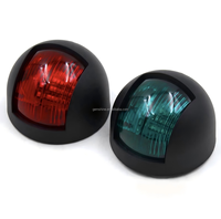 Feux de navigation latéraux LED étanches pour bateaux et yachts, en plastique, lumière rouge et verte