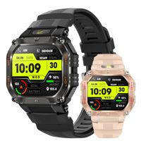Montre connectée de sport HT34 pour l'extérieur avec fonction d'appel, moniteur de fréquence cardiaque, podomètre, suivi du sommeil, étanche 3ATM, fitness, silicone, alliage de titane
