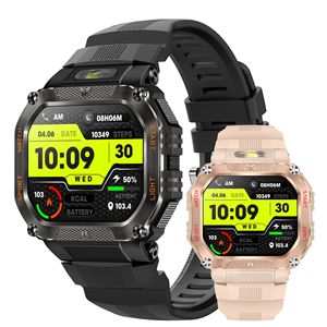 Montre connectée de sport en plein air HT34, appel Bluetooth, moniteur de fréquence cardiaque, moniteur de sommeil, étanche 3ATM, montre de fitness au poignet - Product Image 1