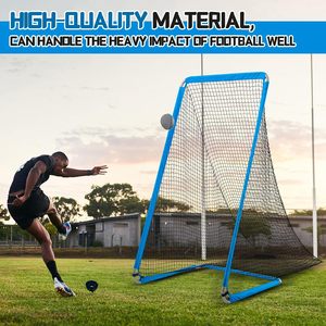 Filet <span class=keywords><strong>de</strong></span> pratique <span class=keywords><strong>de</strong></span> football en acier thermolaqué avec poche extra profonde et sac <span class=keywords><strong>de</strong></span> transport pour le tir au pied et le lancement - Product Image 6