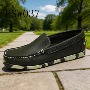 LXG, Chaussures Penny en <span class=keywords><strong>Cuir</strong></span> Plein Grain Vert Sauge de Qualité Supérieure pour Événements Communautaires, Idéales pour l'Exploration Urbaine, pour Hommes, Chaussures de Marche Confortables en Promotion HSW037 - Product Image 1