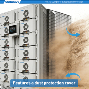 Sistema de Energía Solar Sunwave de Alto Voltaje LiFePO4, Banco de Baterías de 112 kWh, 160 kWh, 314 Ah, 8000 Ciclos, con Inversor Híbrido de 50 kW - Product Image 2
