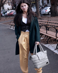 Sac à langer portable personnalisé avec logo, grand format, en coton biologique, organiseur <span class=keywords><strong>de</strong></span> <span class=keywords><strong>poussette</strong></span>, sac à dos à couches avec matelas à langer - Product Image 5