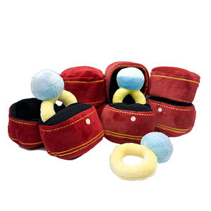 Disesuaikan Set cincin berlian mewah mainan berderit anjing lucu mewah tersembunyi dan mencari makanan mengendus anak anjing mainan kunyah - Product Image 1