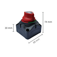 Interrupteur Rotatif Détachable Robuste DPDT 12V 24V 48V pour Batterie de Voiture, Véhicule, Camping-Car, Bateau - Kit de Coupure d'Alimentation Principal
