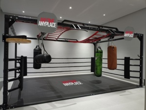 EVB <span class=keywords><strong>Cage</strong></span> carrée professionnelle portable autoportante en acier inoxydable 4x6 Mini ring de boxe pour le kickboxing - Product Image 4
