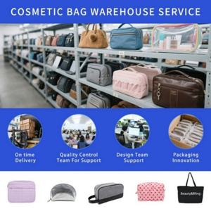 2025 logotipo personalizado mujer chica transparente PVC PU cuero regalo maquillaje fiesta bolsa cosmética bolsa de lavado - Product Image 6