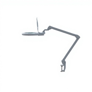 โคมไฟขยายแบบ LED พร้อมแคลมป์ปรับได้ แขนปรับหมุนได้ สำหรับอ่านหนังสือ ทำเล็บ และเสริมสวย - Product Image 3