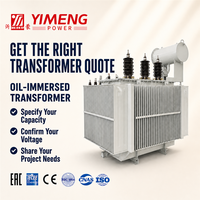 Transformateur de distribution immergé dans l'huile YIMENG ONAN ONAF 10Kv 0.4Kv S11 Triphasé Isolation de classe A 50Hz 60Hz