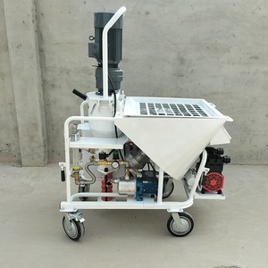 Electric Gypsum <strong>Cement</strong> <strong>Plaster</strong> <strong>Rendering</strong> <strong>Machine</strong> with Wood Pump Mortar Spraying Tool - Product Image 3