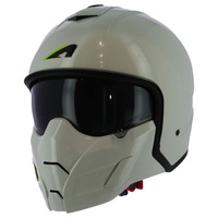 Casco Abierto ASTONE HELMETS MINIJET SK6 ABS de Calidad Superior, Color Gris Claro, Tallas XS-2XL, para Motociclismo