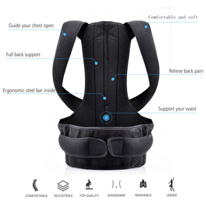 Hot gros réglable taille soulagement maux <span class=keywords><strong>de</strong></span> dos corps adulte orthopédique bosse colonne vertébrale soutien du dos posture correction sangle - Product Image 6