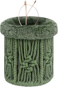 Boho Macrame <strong>Glasses</strong> <strong>Holder</strong> Anti-scratch Plush Lined Eyeglass <strong>Holder</strong> Stand for <strong>Nightstand</strong> Desk Storage Organizer - Product Image 3