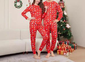 Moda vacaciones <span class=keywords><strong>Rojo</strong></span> <span class=keywords><strong>y</strong></span> <span class=keywords><strong>Blanco</strong></span> estampado a rayas conjunto de ropa de dormir Navidad familia a juego pijamas Familiar Pijama - Product Image 3