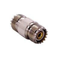 Adaptateur coaxial jack femelle UHF SO239 pour talkies-walkies basse consommation avec connecteur à barillet en cuivre pour connexions RF