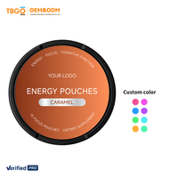 Pochettes énergétiques à absorption rapide de caféine, pochettes énergétiques buccales douces avec une teneur équilibrée en caféine