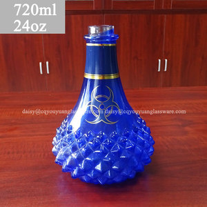 Shisha hookah de cristal azul, <span class=keywords><strong>cachimba</strong></span> <span class=keywords><strong>pequeña</strong></span> de calidad prémium, <span class=keywords><strong>barata</strong></span> - Product Image 3